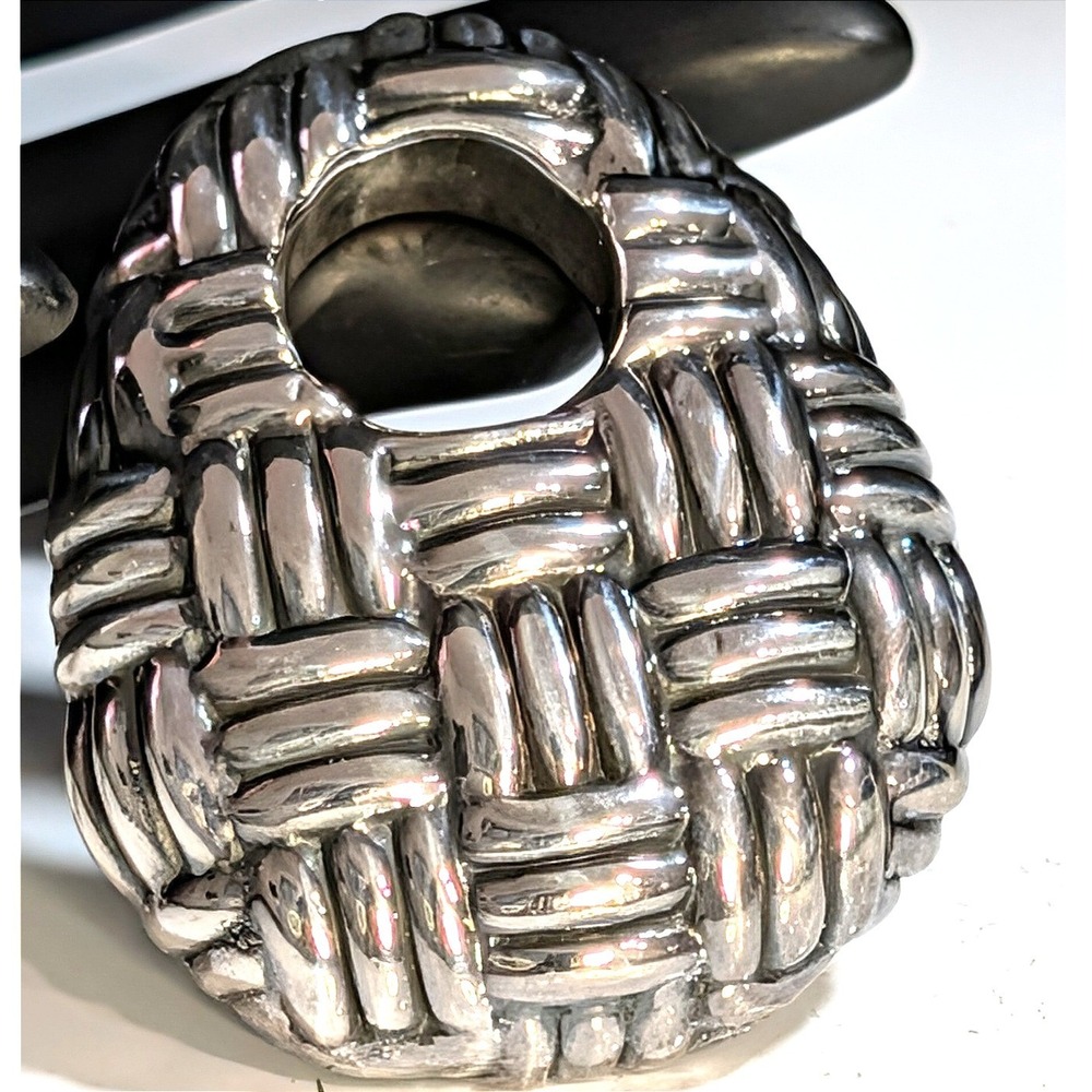 Simon Sebbag Pendant Women OS Silver Good Woven Basket Weave Sterling Silver 925
